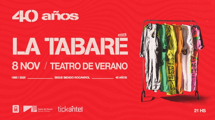La Tabaré 40 años - Teatro de Verano - 8 de noviembre 2025 La Tabaré 40 años - Teatro de Verano - 8 de noviembre 2025