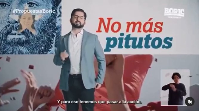 "En el Chile que construiremos no habrá espacio para el pituto, porque es de sentido común, y regularemos el salario del presidente, ministros y parlamentarios"