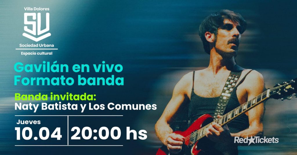 Gavilán en vivo en formato BANDA en Sociedad Urbana Villa Dolores - Jueves 10 de abril 2025 - 20 hs. Gavilán en vivo en formato BANDA en Sociedad Urbana Villa Dolores - Jueves 10 de abril 2025 - 20 hs.