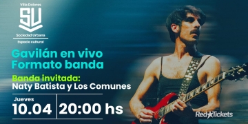 Gavilán en vivo en formato BANDA en Sociedad Urbana Villa Dolores - Jueves 10 de abril 2025 - 20 hs.