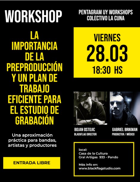  Workshop - La Importancia de la Preproducción - Pando - 10 de marzo de 2025