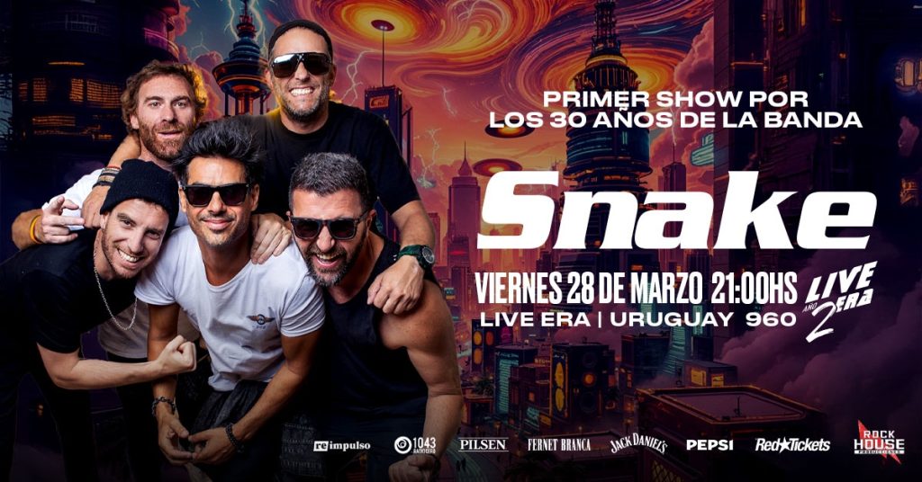 SNAKE 30 años - Live Era - Viernes 28 de Marzo - 21 hs.