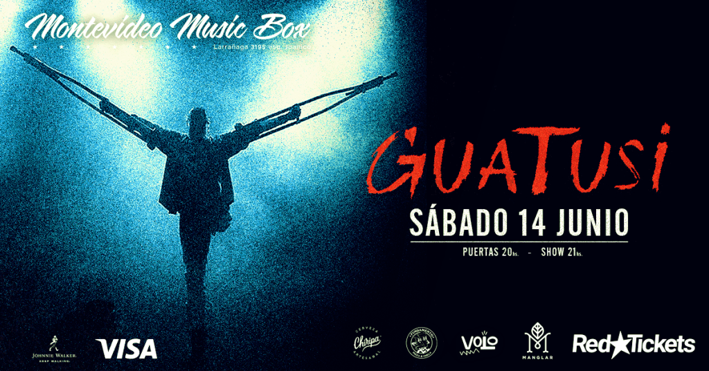 GUATUSI en Montevideo Music Box - Sábado 14 de Junio 2025 - 21 hs.