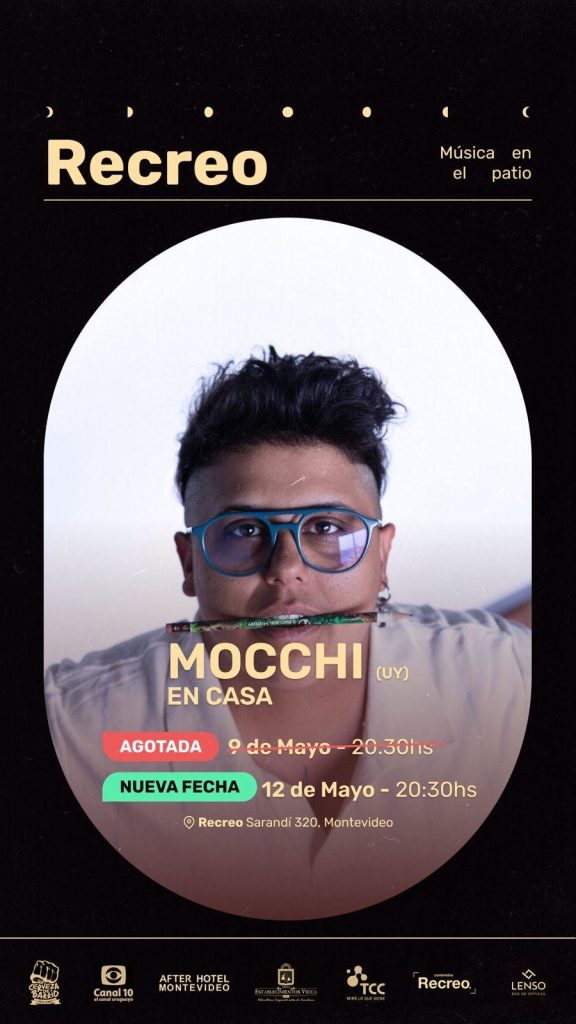 Mocchi En casa - Recreo Ciudad Vieja - 9 y 12 de mayo 2025 - 20:30 hs.