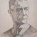 Retrato de Emmanuel Carrère por el artista plástico Andrés