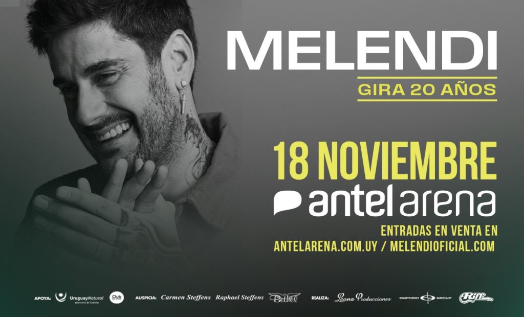 Melendi en Antel Arena 18 de noviembre 2025