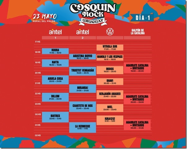 horarios del Cosquín