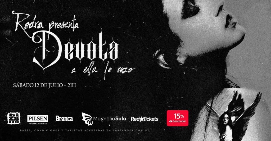 Rodra presenta: Devota - Magnolio Sala - SÁBADO 12-7-2025 - 21:00 hs. Rodra presenta: Devota - Magnolio Sala - SÁBADO 12-7-2025 - 21:00 hs.