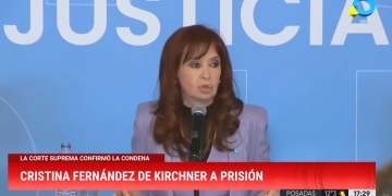 La Corte Suprema confirmó la condena a Cristina Kirchner a seis años de prisión