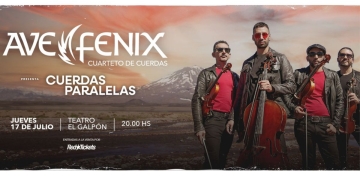 AVE FENIX Cuerdas Paralelas - Sala Campodónico - Teatro El Galpón - Jueves 17 de Julio 2025 - 20 hs.
