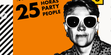 Wanda Martin. Afiche Promo 25 Horas Party People