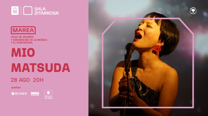 Mio Matsuda en Uruguay - JUEVES 28 DE AGOSTO 2025 - 20 hs. - SALA ZITARROSA imagen de Mio Matsuda y texto