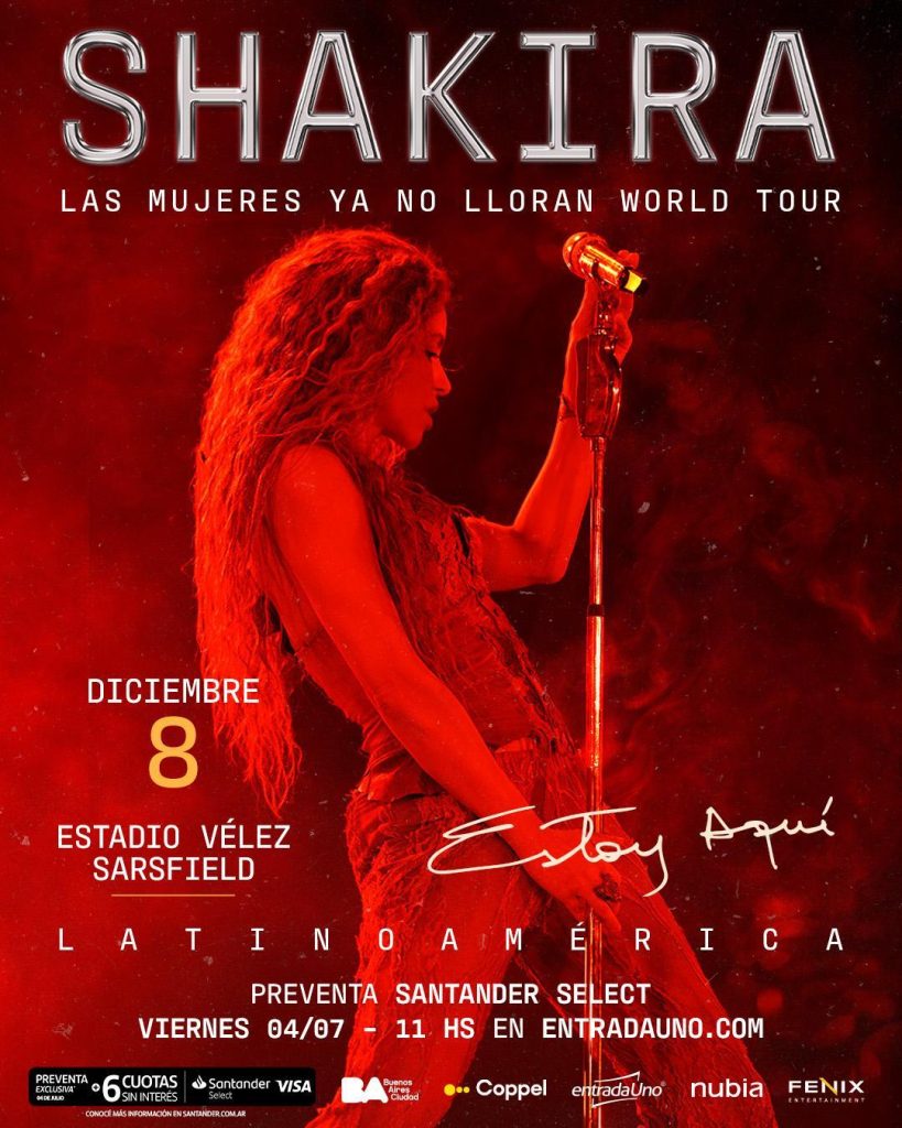 SHAKIRA se despide de Latinoamérica en VÉLEZ SHAKIRA se despide
de Latinoamérica en VÉLEZ