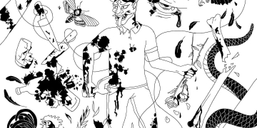 Carátula de Hakai diseñada por Camila Crymosa