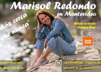 Marisol Redondo regresa a Montevideo para grabar su nuevo álbum y brindar un único concierto