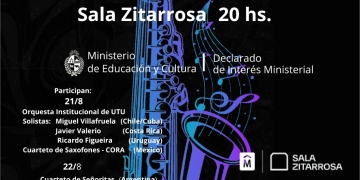VII Encuentro Internacional de Saxofones: tres noches de música en Sala Zitarrosa
