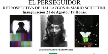 Mario Schettini - El perseguidor - Extrañas interferencias - Ciclo de exposiciones 2025 - Librería Minerva