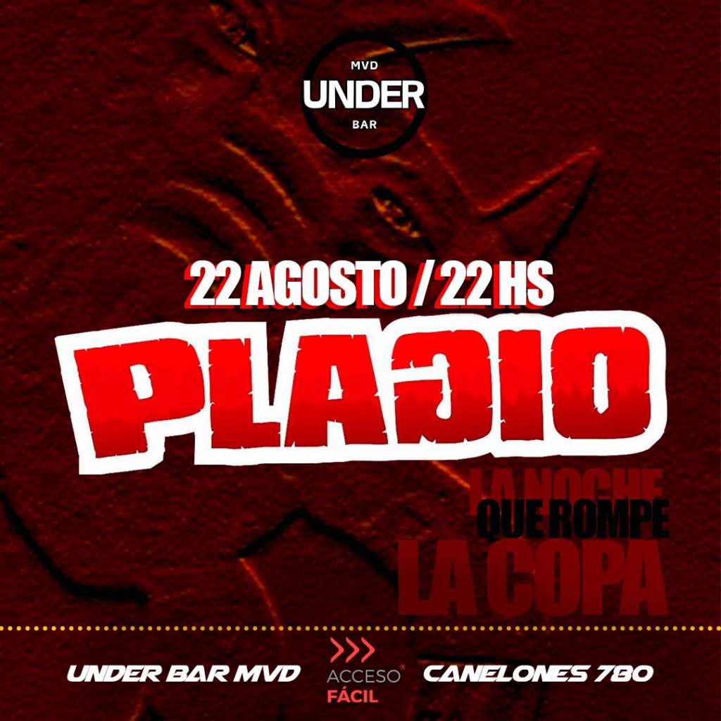 PLAGIO en UNDER BAR MVD - 22 de agosto 2025 PLAGIO en UNDER BAR MVD - 22 de agosto 2025