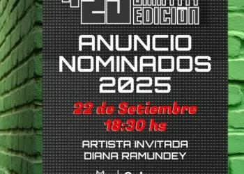 ANUNCIO NOMINADOS PREMIOS GRAFFITI 2025 - lunes 22 de setiembre - Sala Corchea
