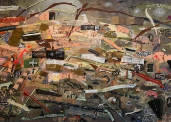 Ignacio Iturria - Pintar es soñar -obra expuesta en Narrativas Marginales - CE Subte - Diciembre 2010 - Foto Federico Meneses