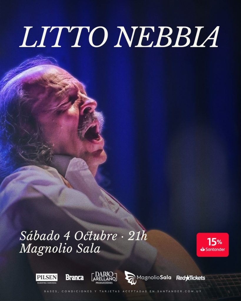 LITTO NEBBIA en Montevideo - 4 de octubre 2025 - Magnolio Sala