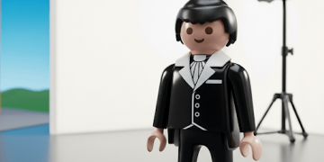 playmobil de cuello blanco