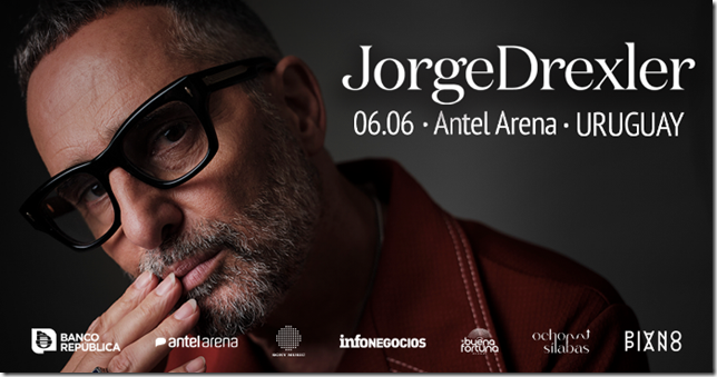 Jorge Drexler anuncia gira en el Cono Sur de América para 2026 - ANTEL ARENA - 6 de JUNIO