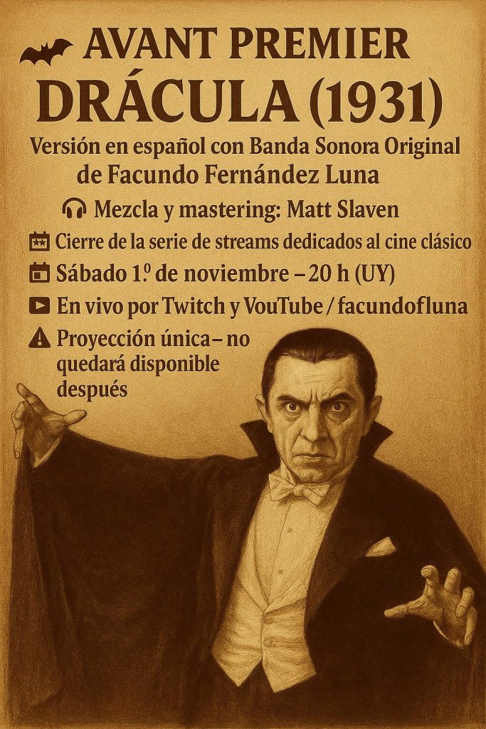 Avant premier exclusiva de Drácula (1931)