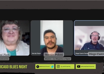 Entrevista a Hernán Poloni de La Máquina a Vapor - Chicago Blues Night en Uruguay by María José Pieri - Diego Castro Famea