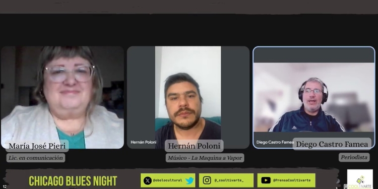 Entrevista a Hernán Poloni de La Máquina a Vapor - Chicago Blues Night en Uruguay by María José Pieri - Diego Castro Famea