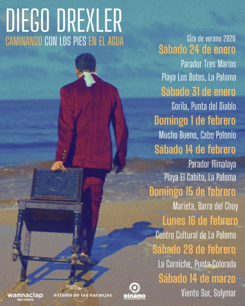 Diego Drexler continúa con la gira “Caminando con los pies en el agua”