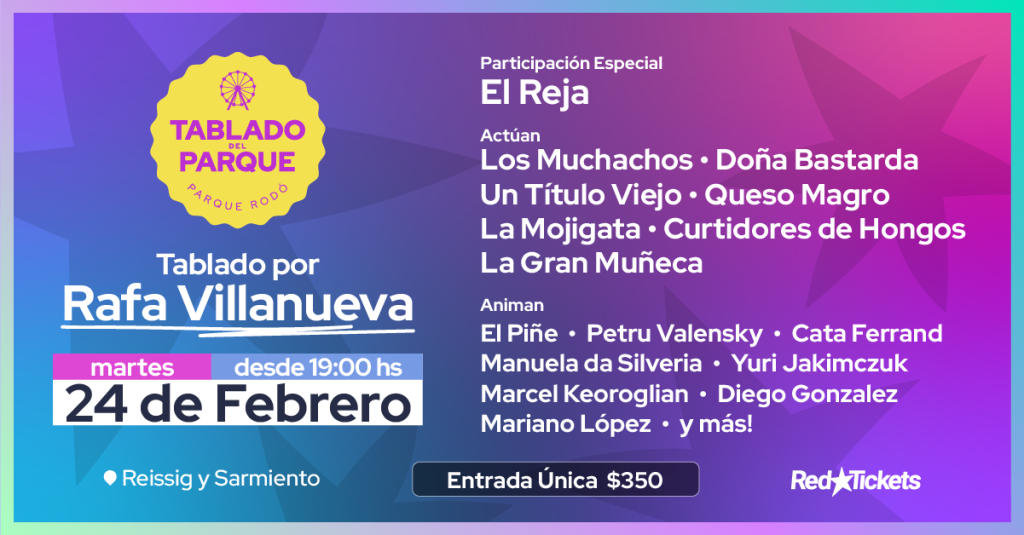 TABLADO DEL PARQUE - Beneficio para Rafa Villanueva - MARTES 24-02-2026 TABLADO DEL PARQUE - Beneficio para Rafa Villanueva - MARTES 24-02-2026