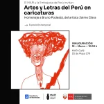 Artes y Letras del Perú en caricaturas: homenaje a Bruno Podestá en el MAPI