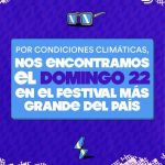 COSQUÍN ROCK SE REPROGRAMA AL DOMINGO 22 DE MARZO