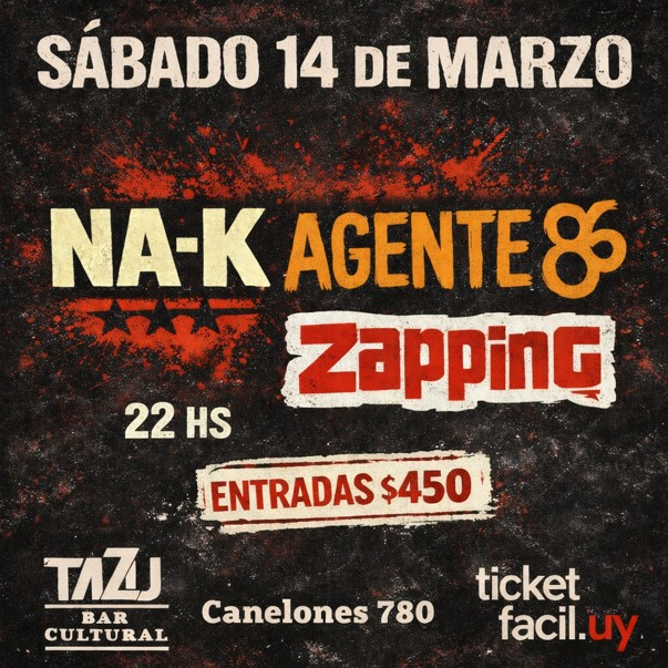 Na-K + Agente 86 + Zapping en vivo Sábado 14 Marzo, Tazu