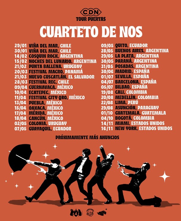 TOUR PUERTAS -&nbsp;CUARTETO DE NOS - 2026