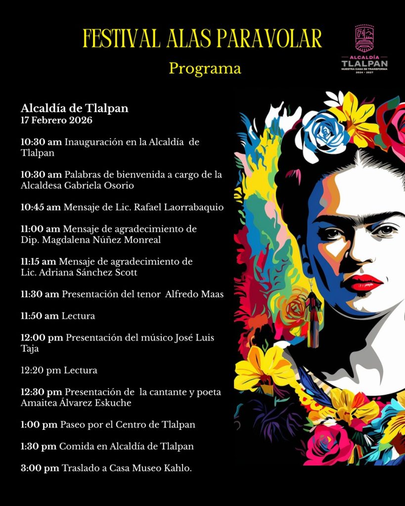programa - Festival Alas para volar - Alcaldía