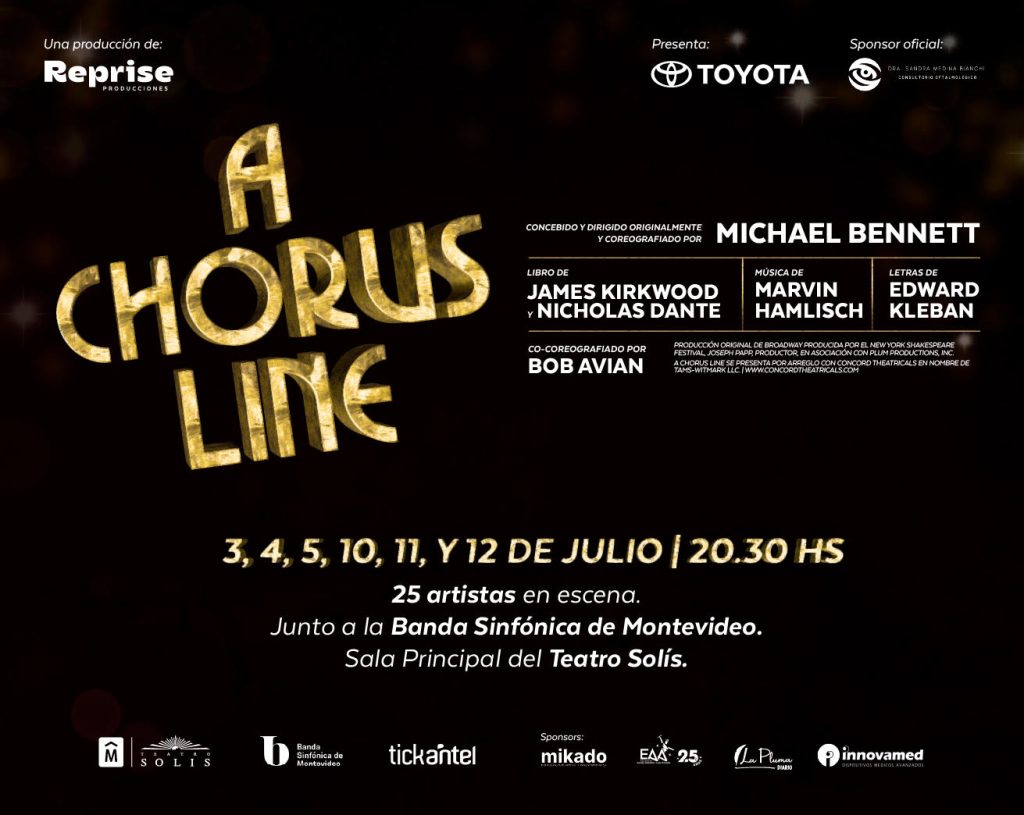 A CHORUS LINE EN TEATRO SOLIS JUNTO A LA BANDA SINFÓNICA DE MONTEVIDEO
