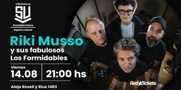 Riki Musso y sus fabulosos Los Formidables - Sociedad Urbana Villa Dolores - Viernes 14 de Agosto 2026 - 21 hs.