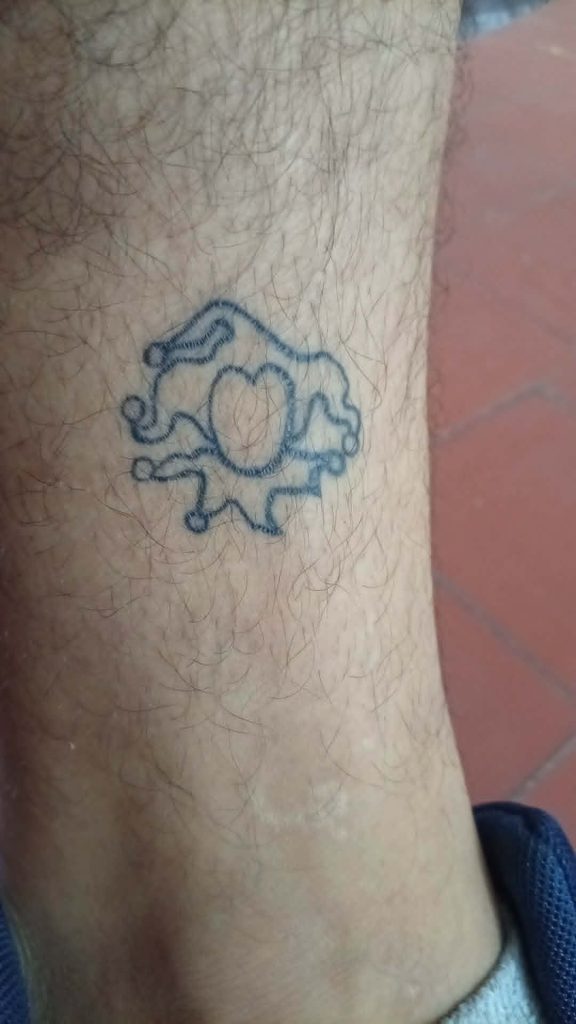 Tatuaje de un fan argentino
