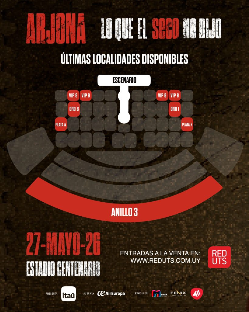 entradas arjona estadio centenario 2026