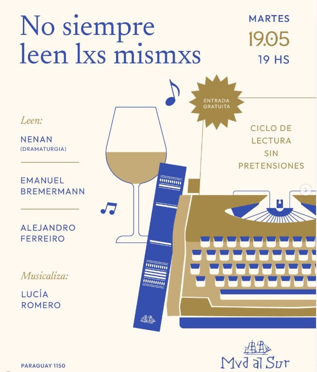 NO SIEMPRE LEEN LXS MISMXS en Bar Montevideo Sur