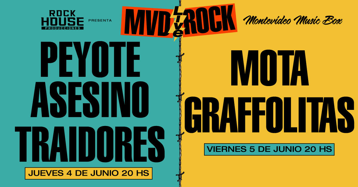 PEYOTE ASESINO - TRAIDORES - MOTA Y GRAFFOLITAS EN UN FESTIVAL INÉDITO