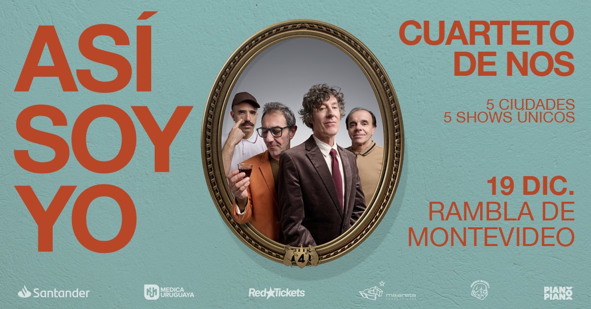 CUARTETO EN LA RAMBLA “ASÍ SOY YO” - Sábado 19 de Diciembre 2026 - 21 hs.