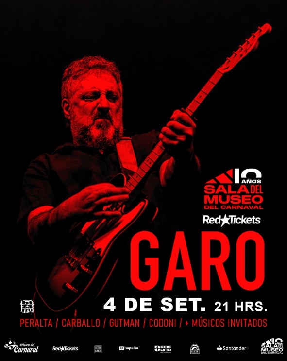 GARO en vivo en Sala del Museo - Viernes 4 de Setiembre 2026