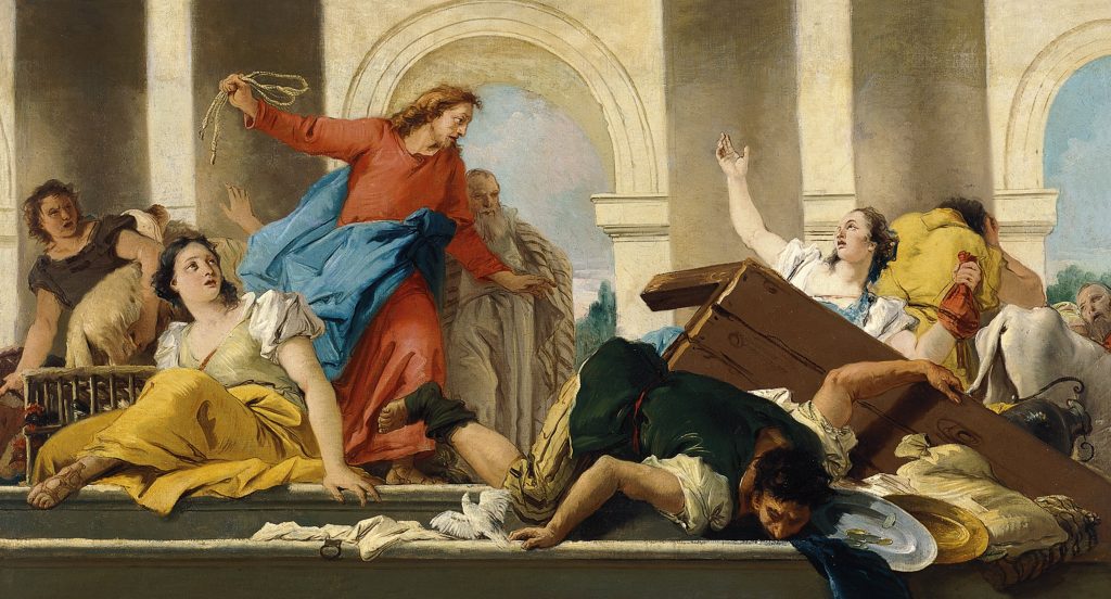 La expulsión de los mercaderes del templo - Colección Thyssen-Bornemisza, en depósito en el Museu Nacional d'Art de Catalunya