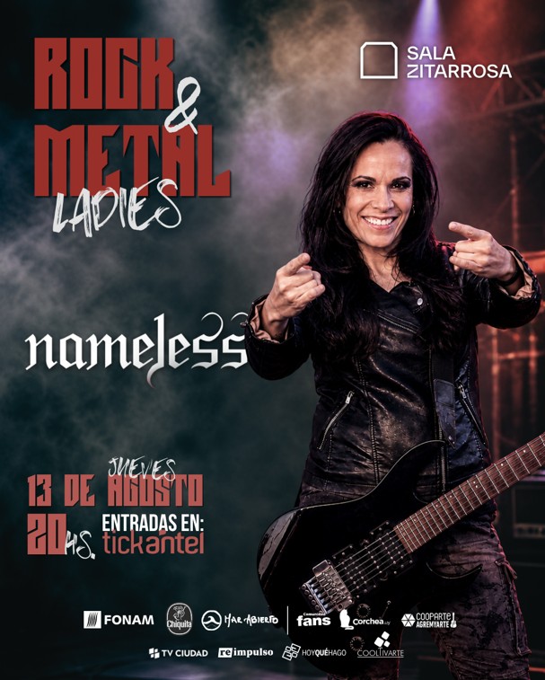 Rock y Metal Ladies - 13 de agosto 2026 - Sala Zitarrosa