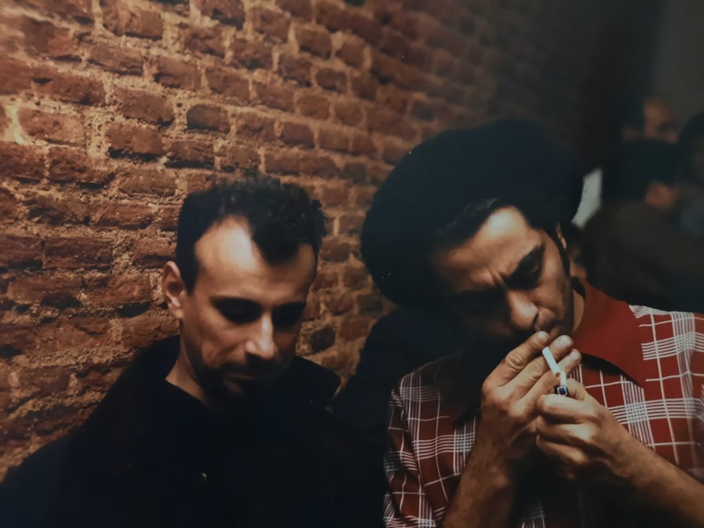 Fotografía de Daniel Zamora. Guillermo Baltar y Daniel Meligno E LA NAVE VA Madrid 1997 Fotografía de Daniel Zamora. Guillermo Baltar y Daniel Meligno E LA NAVE VA Madrid 1997