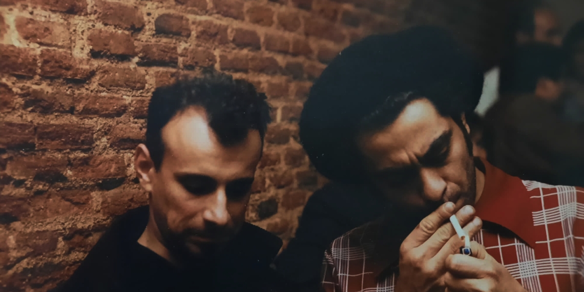 Fotografía de Daniel Zamora. Guillermo Baltar y Daniel Meligno E LA NAVE VA Madrid 1997