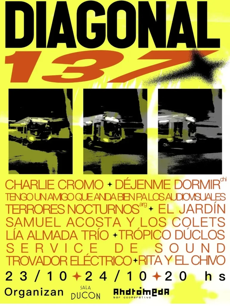 Afiche de Festival Diagonal 137 Afiche de Festival Diagonal 137